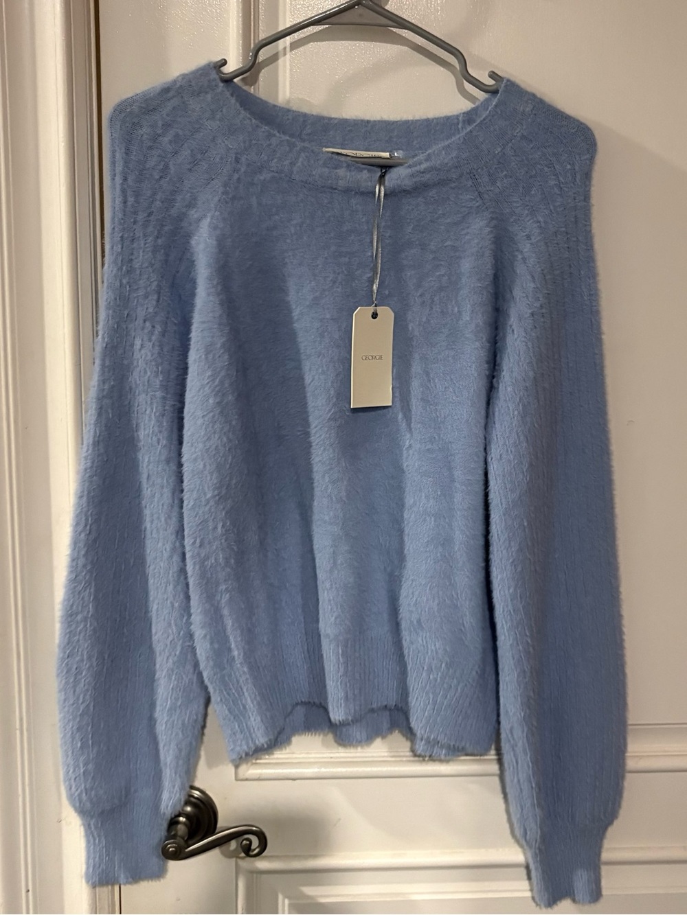 Georgie Cozy Light Blue Women's Sweater